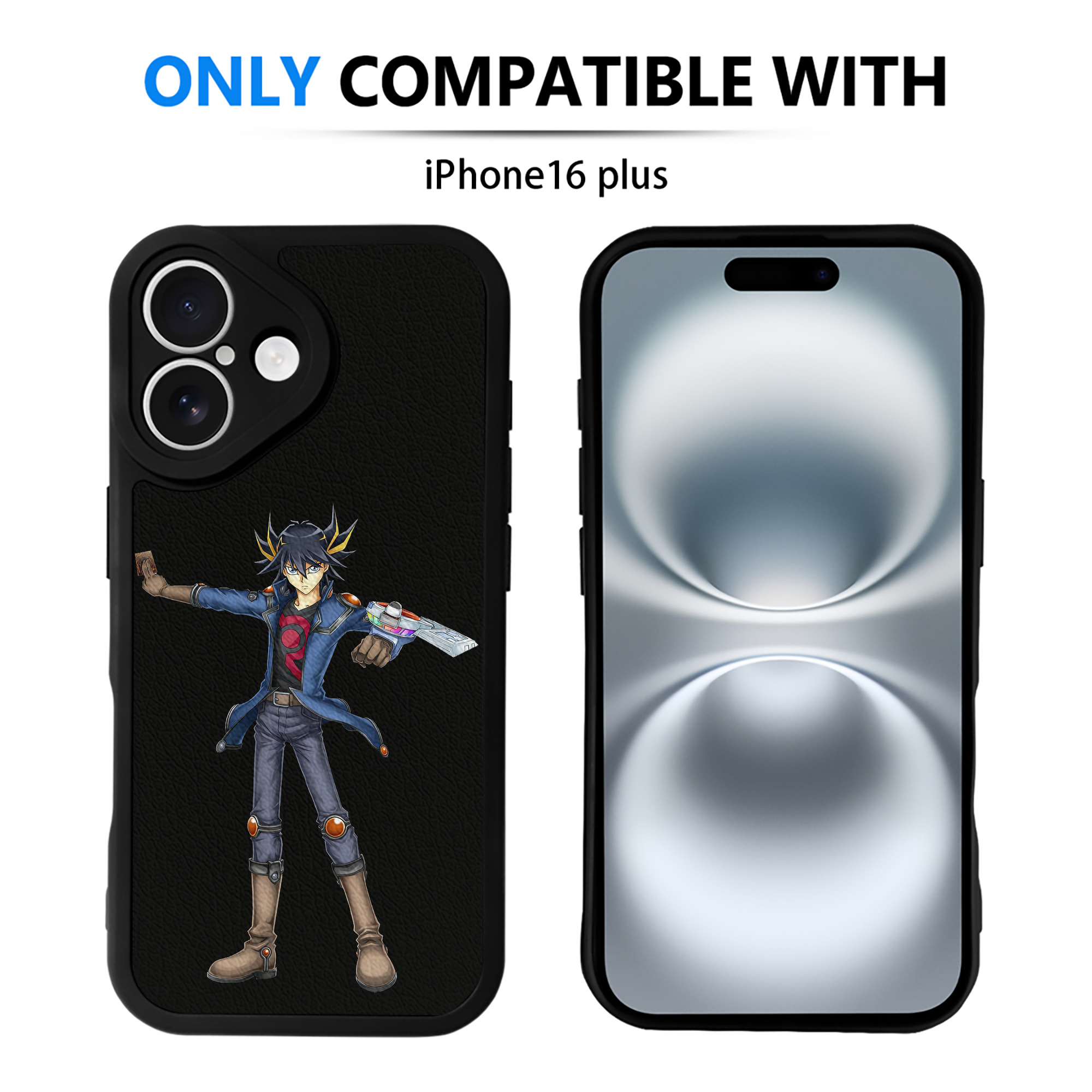 遊☆戯☆王 Yu-Gi-Oh! 【iPhone 16シリーズ対応】シリコンスマホケース（レザー調） 材質：シリコン